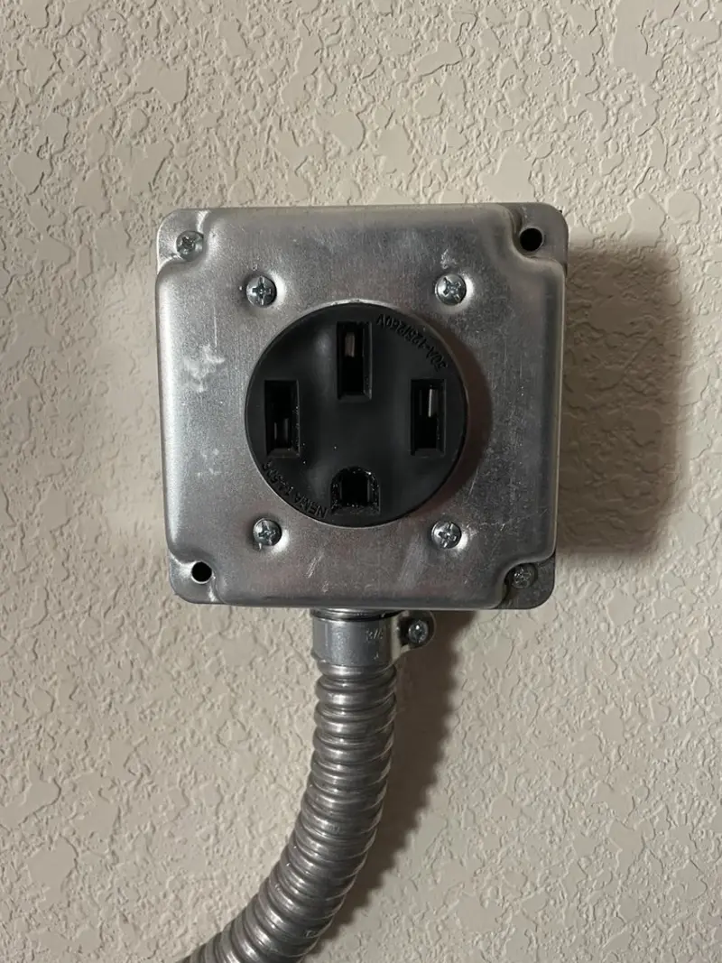 NEMA 14-50 outlet installed for Electrical Panel Upgrade in Temple City