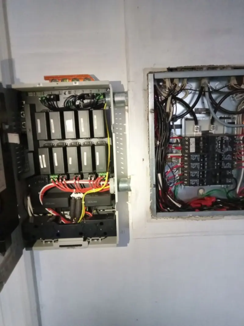 Electrical panel upgrade completed for Security Camera Wiring in Temple City